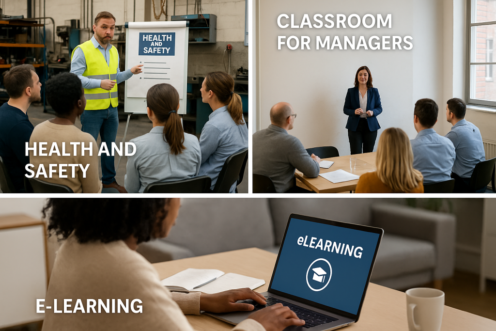 Montage of training solutions