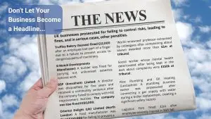 Person reading a newspaper with health, safety and Wellbeing tribunal news — symbolising awareness and responsibility in workplace wellbeing.