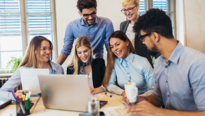 Happy Working people - Wellbeing Action Plan